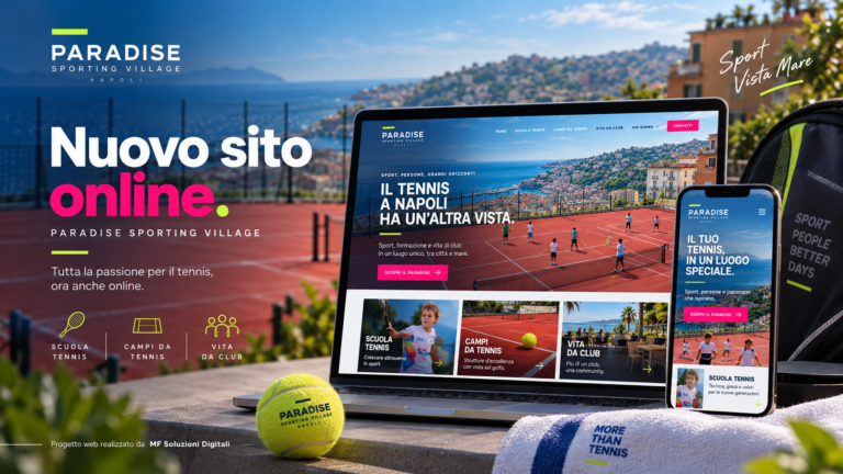 Paradise Sporting Village e MF Soluzioni Digitali: una partnership per accompagnare la crescita del nuovo progetto